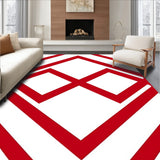 Retro Zigzag with Vibrant Scarlet and Ruby Shades (Red)