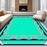 Art Chevron Frame with Stylized Fan Accents (Turquoise)