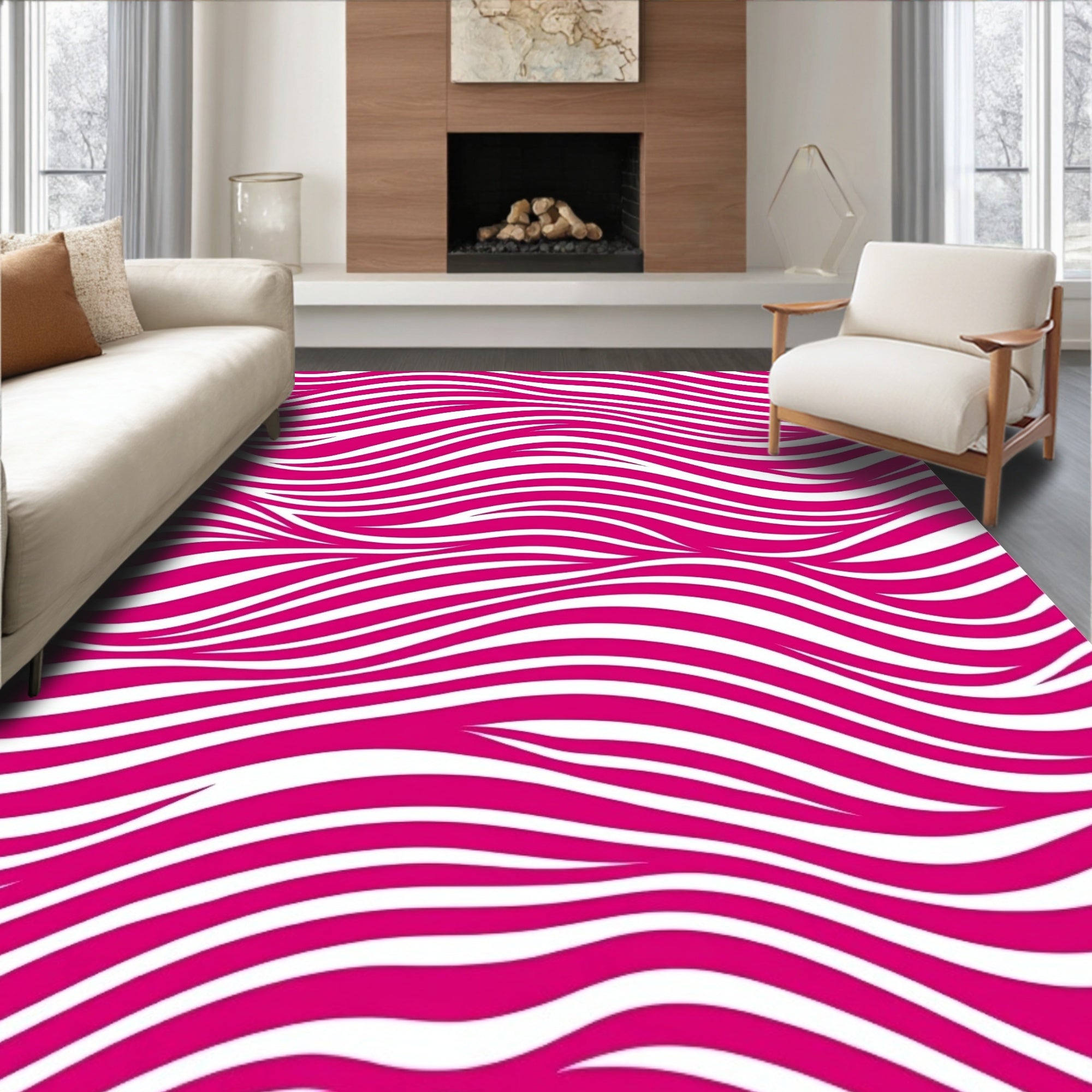 Pristine Zen Wave Tranquil Minimalist (Pink) - ODIKA
