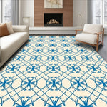 Luxurious Plush Lattice Shag Contemporary Elegant (Blue) - ODIKA