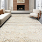 Indoor Area Non Slip Distressed Floor(Beige)