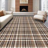 Ultra Soft Area Rug, Non Slip, Stain Resistant, Washable Area Rugs for Living Room, Bedroom, Farmhouse Woven Primitive(Beige)