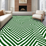 Bold Chevron Inspired Stripe Sequence in Monochrome(Green)