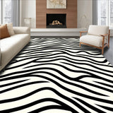 Luxurious Zigzag Chevron Waves Decorative Accent(Black)