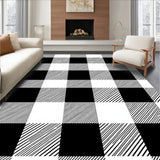 Festive Checkered Gingham Seasonal Accent(Black)