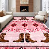 Ultra Soft Area Rug, Non Slip, Stain Resistant, Washable Area Rugs for Living Room, Bedroom, Soft Absorbent Pink Bedroom Accent Mat(Pink)
