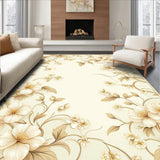 Ivory Garden Motif for Living Space Charm(Beige)