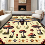 Ultra Soft Area Rug, Non Slip, Stain Resistant, Washable Area Rugs for Living Room, Bedroom, Fantasy Boho Dining Room Stain-Resistant Rug(Brown)