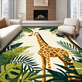 Giraffe Playtime Area with Jungle for Kids Rooms(Beige)