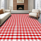 Festive Checkered Holiday with Traditional Gingham Design(Red)