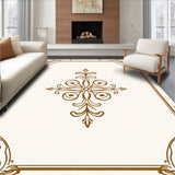 Botanical Garden Scroll Damask Ornate(Brown)