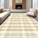 Adelaide Modern Checkerboard Shag Area Beige Tones(Beige)