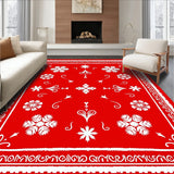 Ornate Winter Starburst Featuring Gold Highlights and Frosted Motifs(Red)