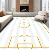 Striped Soccer Field Pitch Markings(Gold)