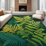 Lush Green Abstract Floral Design(Green)