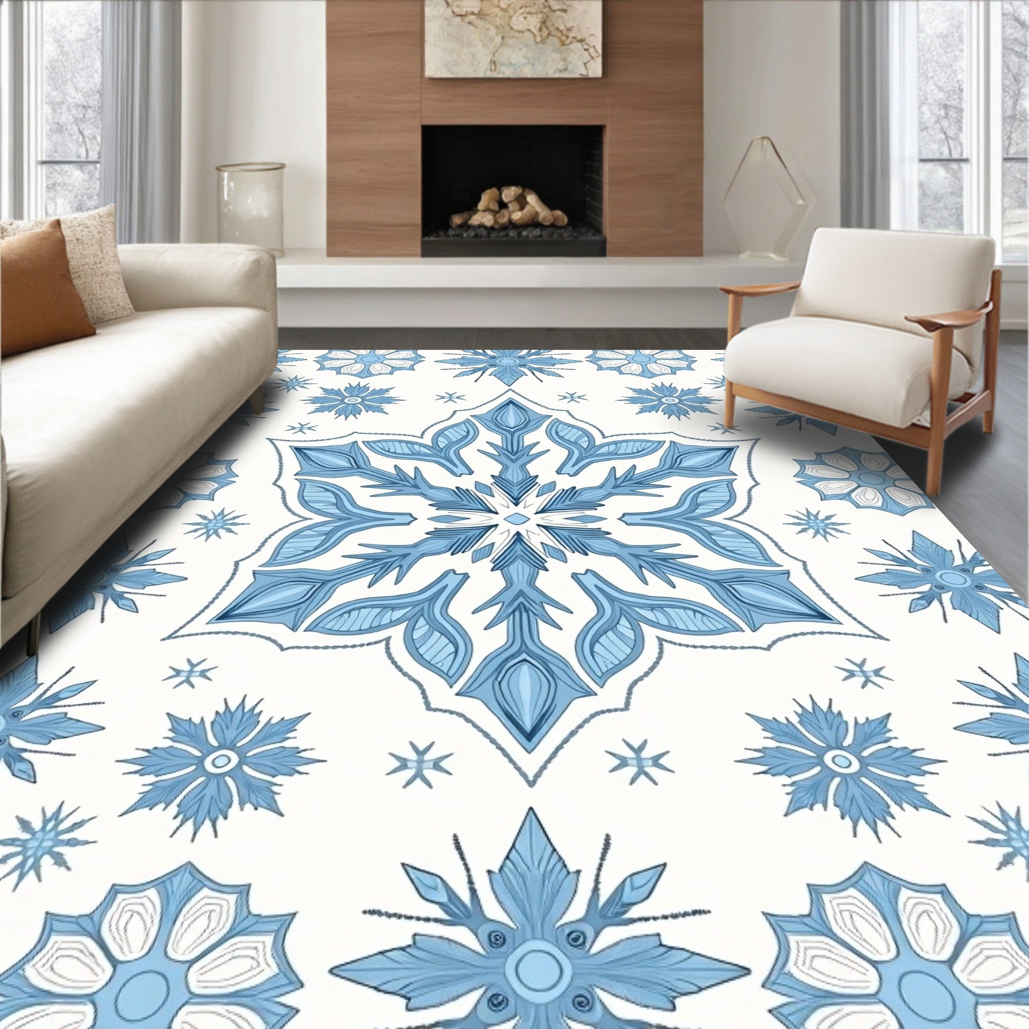 Nordic Snowflake Constellation with Crystalline (Blue) - ODIKA