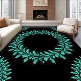 Festive Wreath Medallion Holiday Motif(Black)