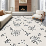 Elegant Snowflake Winter Wonderland Festive Holiday Accent(Beige)