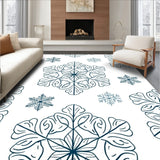 Intricate Snowflake with Frosty Filigree and Delicate Swirls(White)