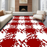 Holiday Checkered Entry with Festive Plaid Design(Red)