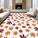 Autumn Maple Leaf Cascade with Rubber Backing(Orange)