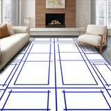 Mosaic Tile Array Sophisticated Alternating Formation(Blue)