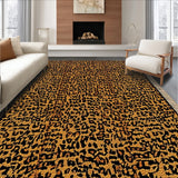 Ultra Soft Area Rug, Non Slip, Stain Resistant, Washable Area Rugs for Living Room, Bedroom, Bold Leopard Print Living Room Non-Slip Rug(Brown)