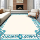 Tranquil Sanctuary Ornate Patterned Handwoven Farmhouse (Blue) - ODIKA