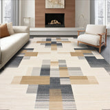 Abstract Cross in Beige and Charcoal(Beige)