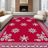 Winter Wonderland Decorative Floor Covering(Red)