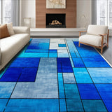 Ultra Soft Area Rug, Non Slip, Stain Resistant, Washable Area Rugs for Living Room, Bedroom, Contemporary Abstract Stain Resistant Living Room(Gray)