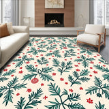 Holly Leaves and Bauble Medley with Vintage Nordic Accents(Beige)