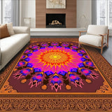 Vibrant Sunset Tapestry Arabesque Starburst(Pink)