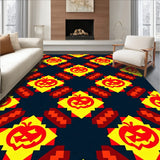 Buffalo Check Entry Halloween Themed Decorative(Yellow)