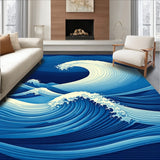 Chic Abstract Oceanic(Blue)