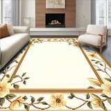 Handcrafted Scallop Trimmed Jute with Floral Inspired Weave and Earthy Shade(Beige)