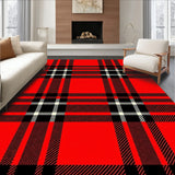 Festive Tartan With Strong Intersecting Stripes Design(Red)