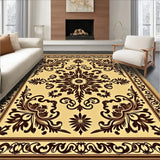 Elegant Damask Floral Lattice Timeless Tapestry Covering(Beige)