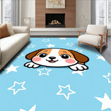 Animated Beagle Character Decorative Welcome(Blue)