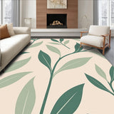 Abstract Botanical Clearance Waterproof Anti Slip(Beige)