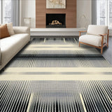 Untamed Spirit Area Beige & Jet Black Striped Wildlife(Beige)