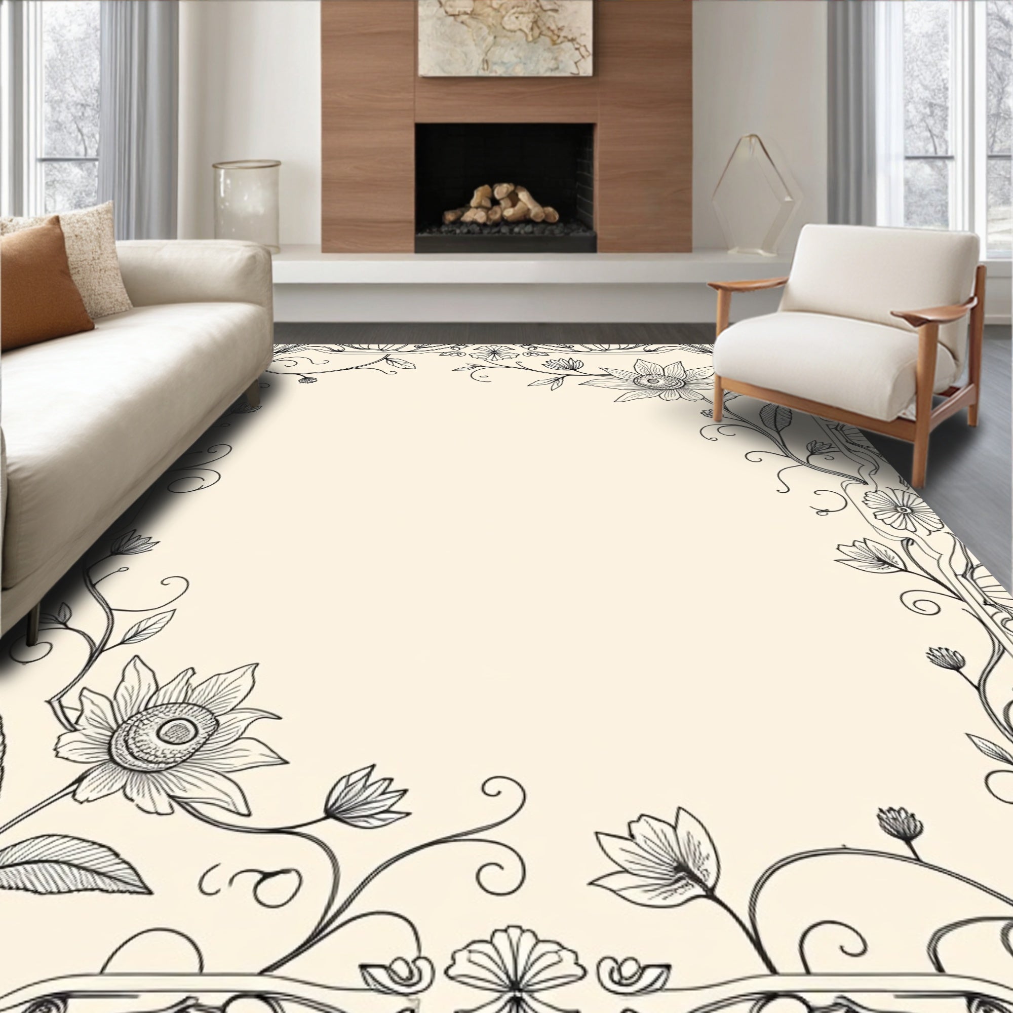 Enchanted Garden Blossom Petal Display (Beige) - ODIKA