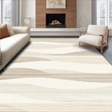 Coastal Calm Area Beige Beachy Design(Beige)