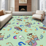 Celestial Moth Reverie with Dreamy Mushroom Accents(Green)