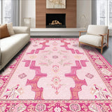 Ultra Soft Area Rug, Non Slip, Stain Resistant, Washable Area Rugs for Living Room, Bedroom, Non-Slip Cowboy Boots Living Room Carpet(Pink)