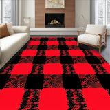 Heritage Lumberjack Interlocking Plaid Grid Design(Red)