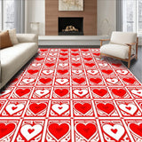 Geometric Hearts Porch Sweet Valentine (Red)