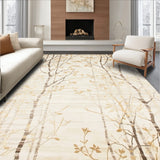 Mountain Escape Timber Design Accent for Wilderness Home Decor(Beige)