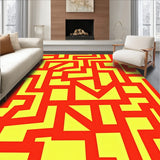 Abstract Maze Design with Radiant(Red)