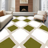 Retro Checkerboard Motif with Mid Appeal(Beige)